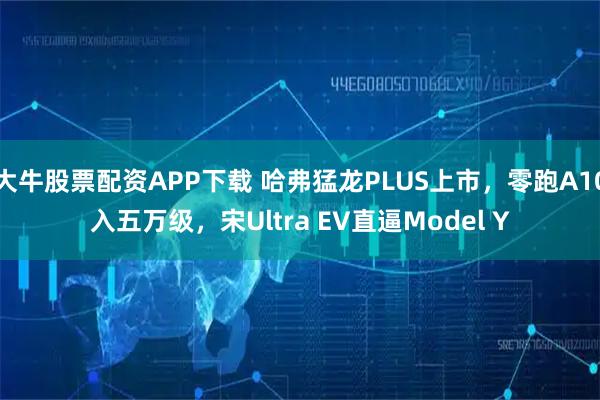 大牛股票配资APP下载 哈弗猛龙PLUS上市，零跑A10入五万级，宋Ultra EV直逼Model Y
