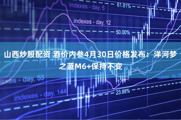 山西炒股配资 酒价内参4月30日价格发布：洋河梦之蓝M6+保持不变